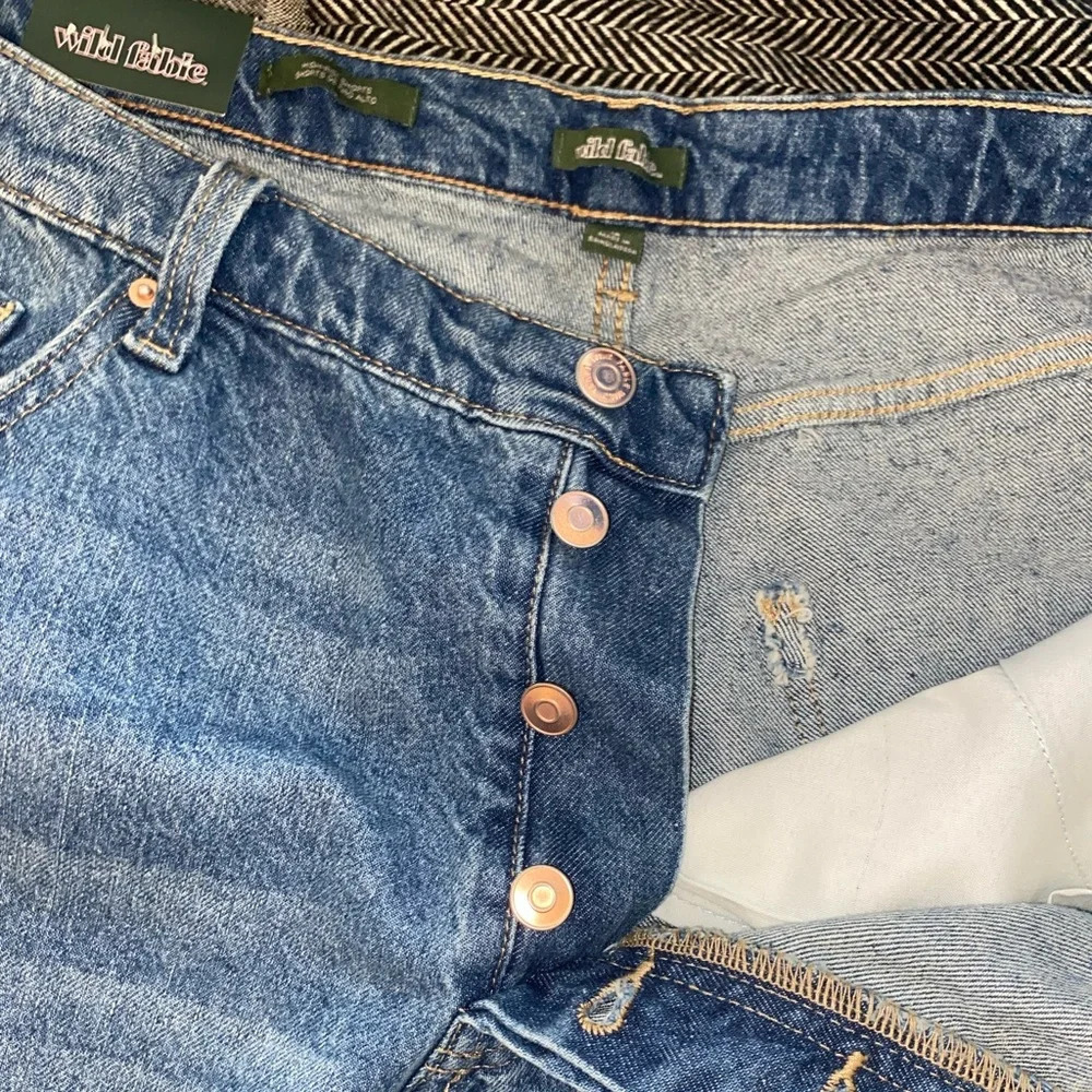 Wild Fable Super High Rise Jean Cutoff Shorts - Picture 2 of 4